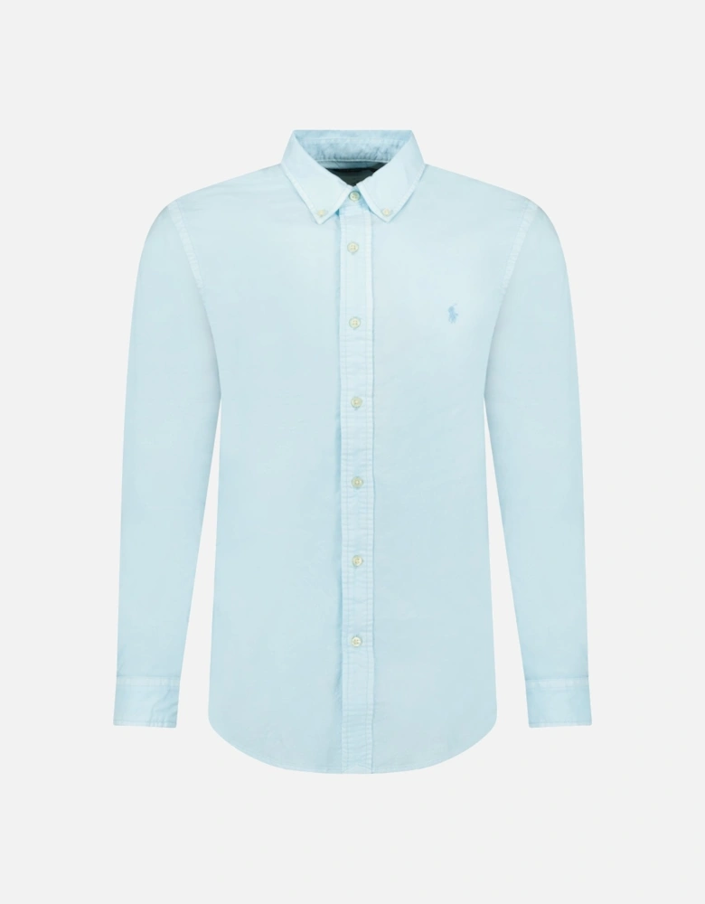 Ralph Lauren Custom Fit Long Sleeve Sport Shirt in Sky