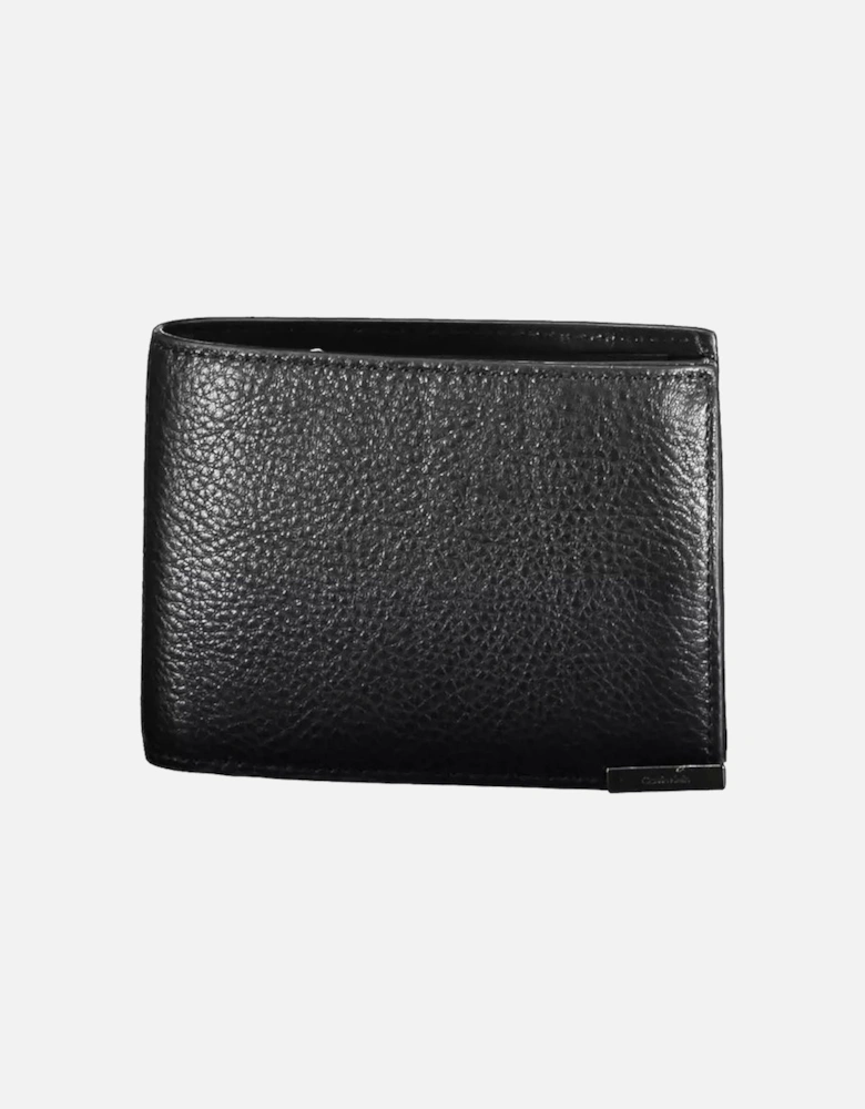 Pebble Leather Wallet Black
