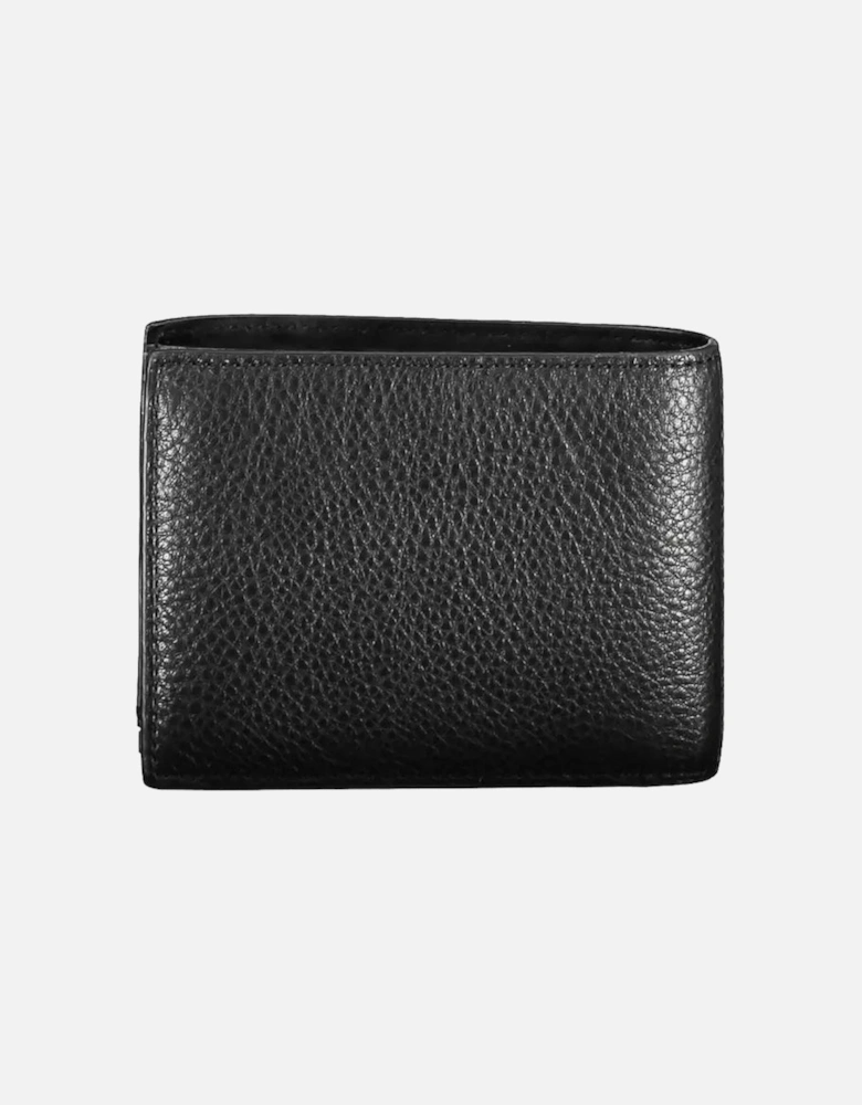 Pebble Leather Wallet Black