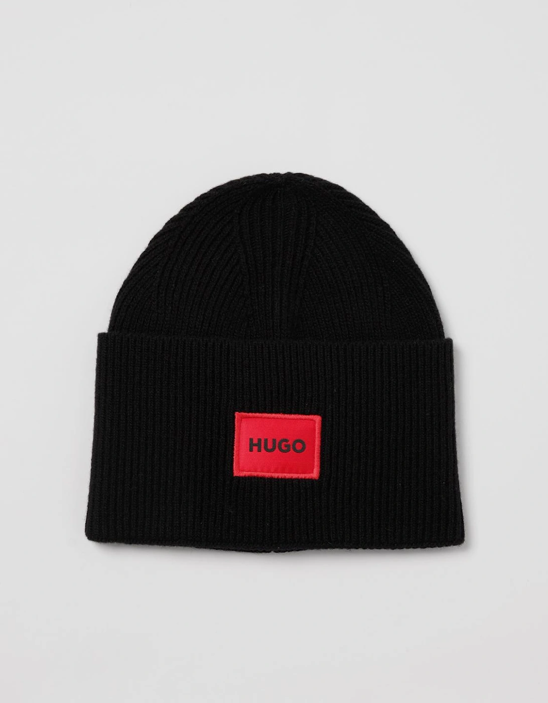 Ribbed Knit Beanie Logo Patch, 3 of 2