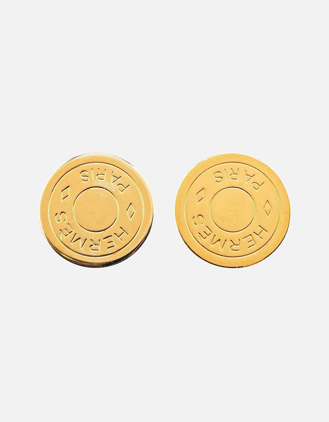 Gold Plated Clip-On Earrings with Engraved Detailing, 6 of 5