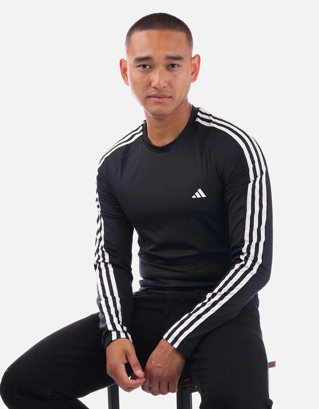 Techfit 3-Stripes Training Long-Sleeve Top