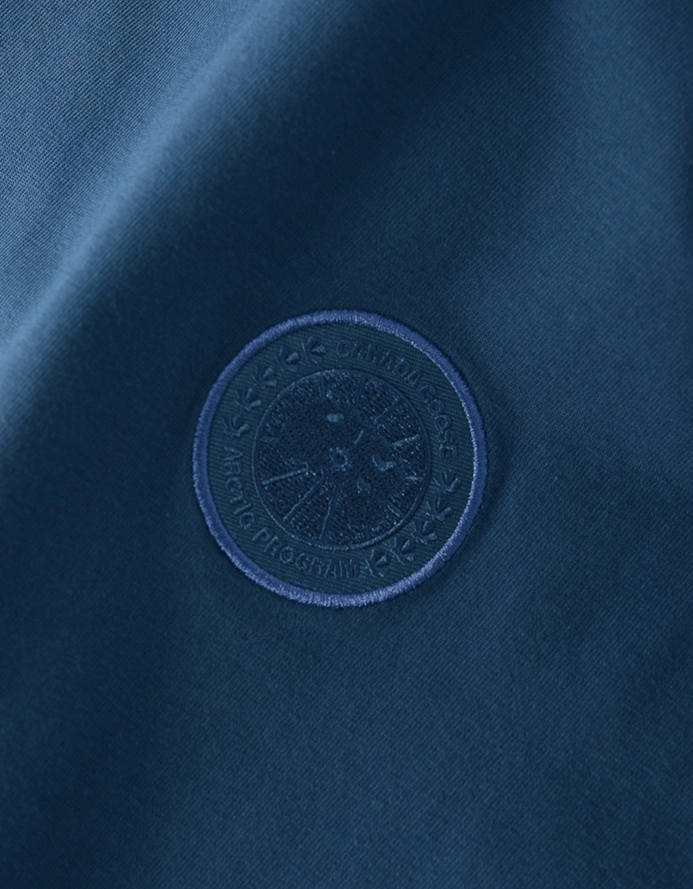 Gladstone Embroidered Disc T-shirt Blue