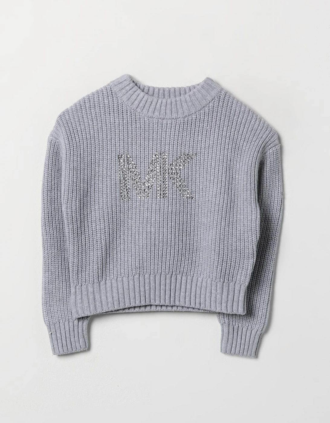 Ribbed Knit Pullover Crystal Detail, 3 of 2