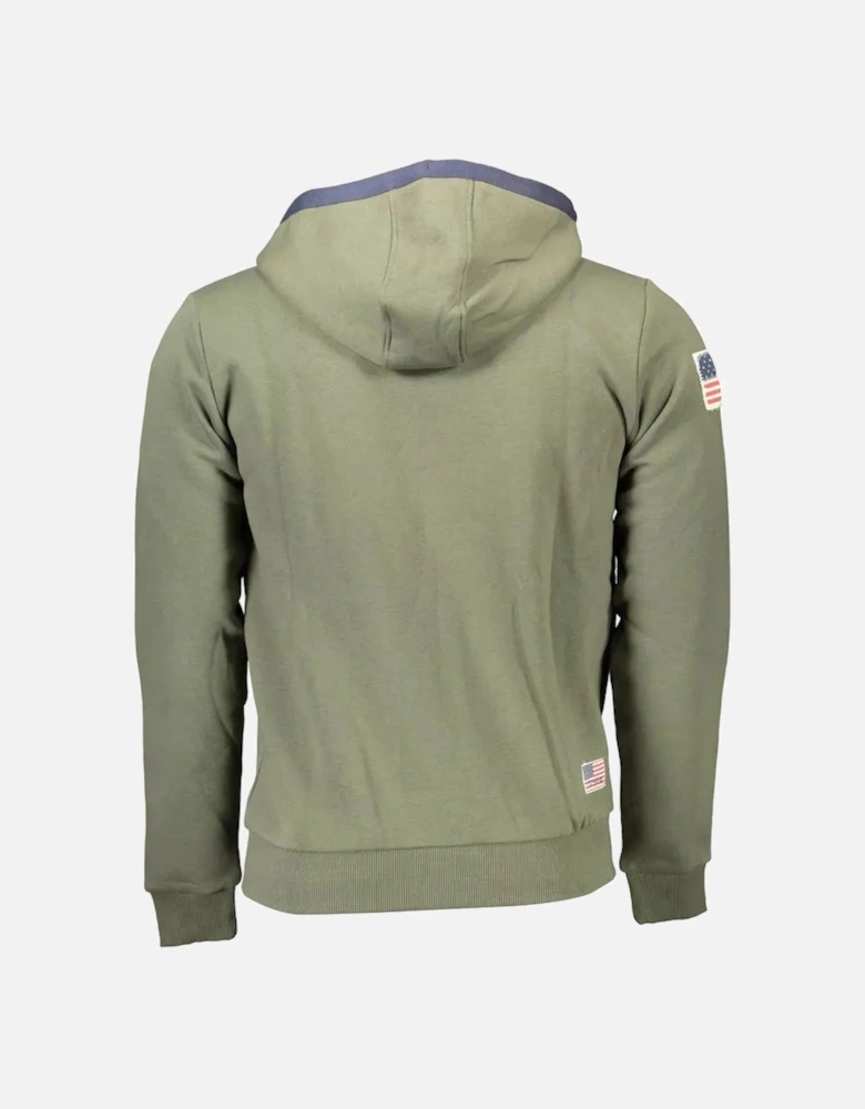Olive Green ZipUp Hoodie Classic Fit