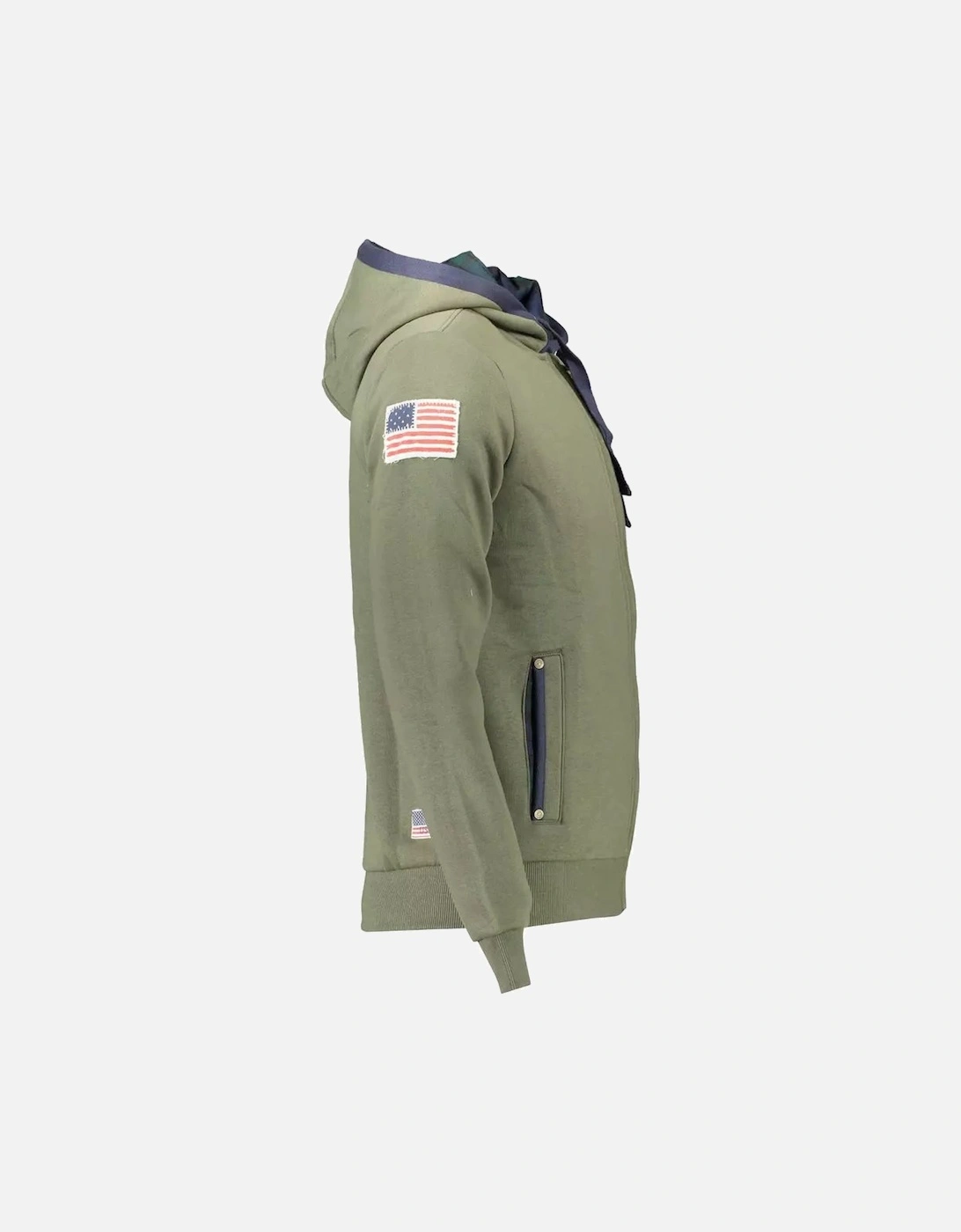 Olive Green ZipUp Hoodie Classic Fit