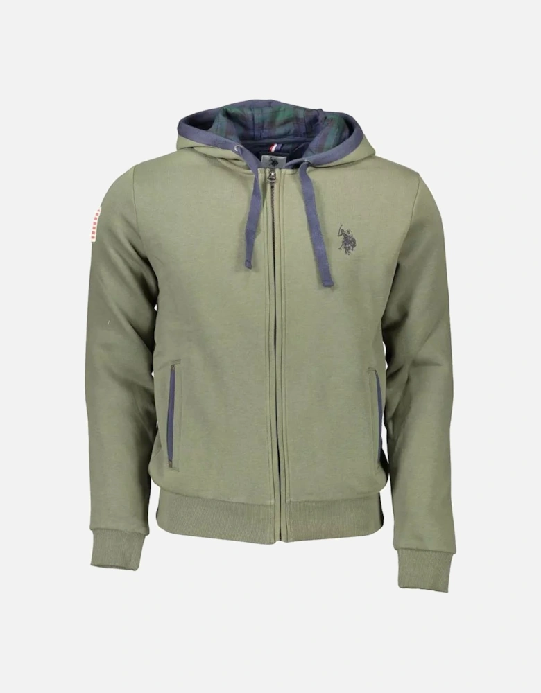 Olive Green ZipUp Hoodie Classic Fit
