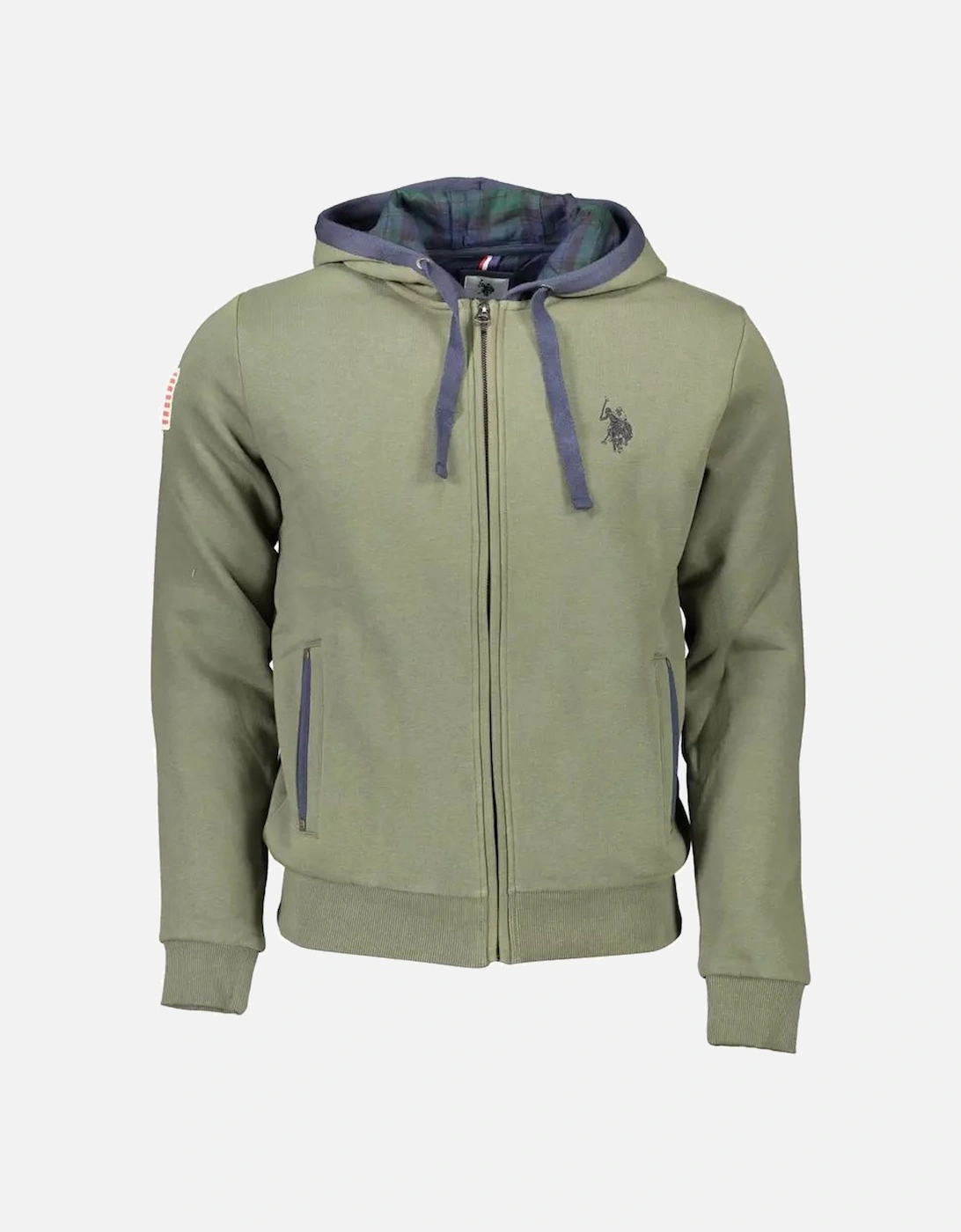 Olive Green ZipUp Hoodie Classic Fit, 4 of 3