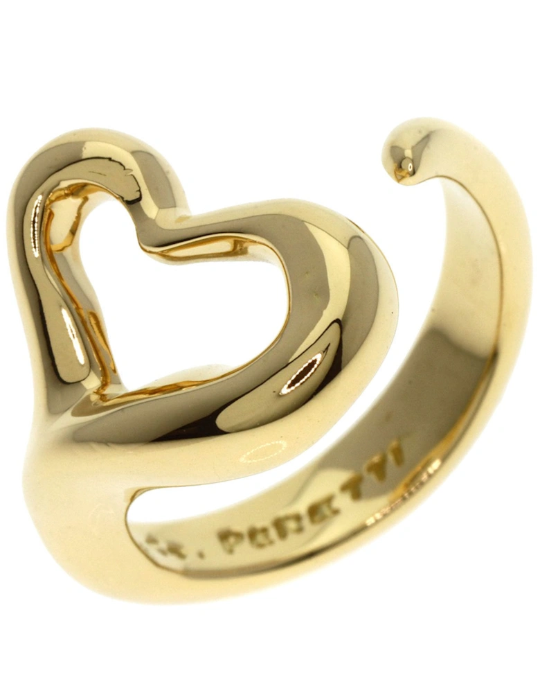 Open Heart Ring 18k Gold