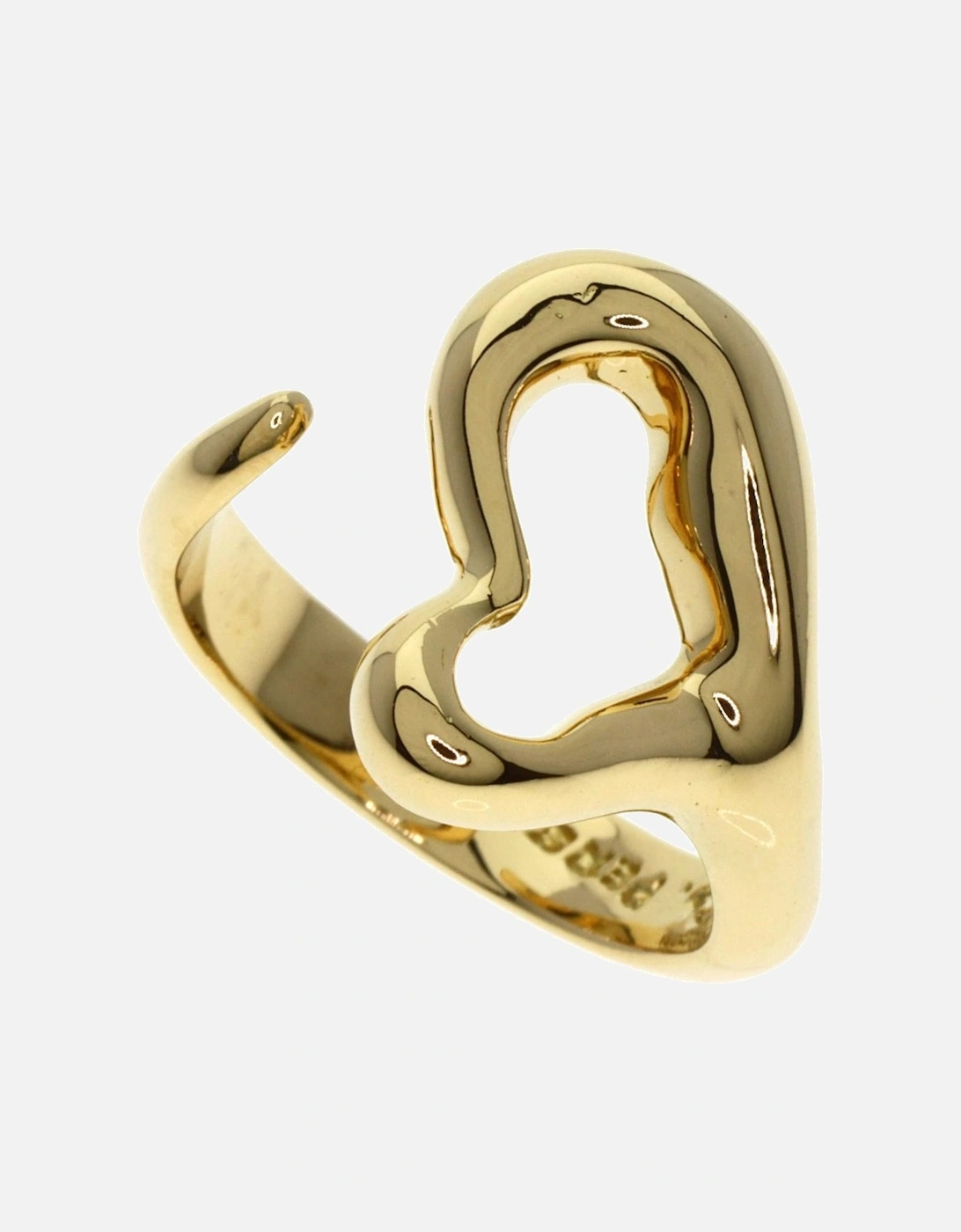 Open Heart Ring 18k Gold