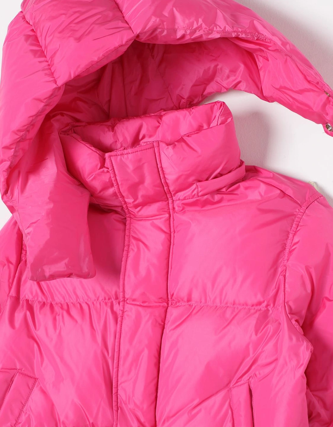 Puffer Jacket High Neck Long Sleeves