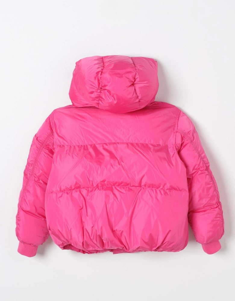 Puffer Jacket High Neck Long Sleeves