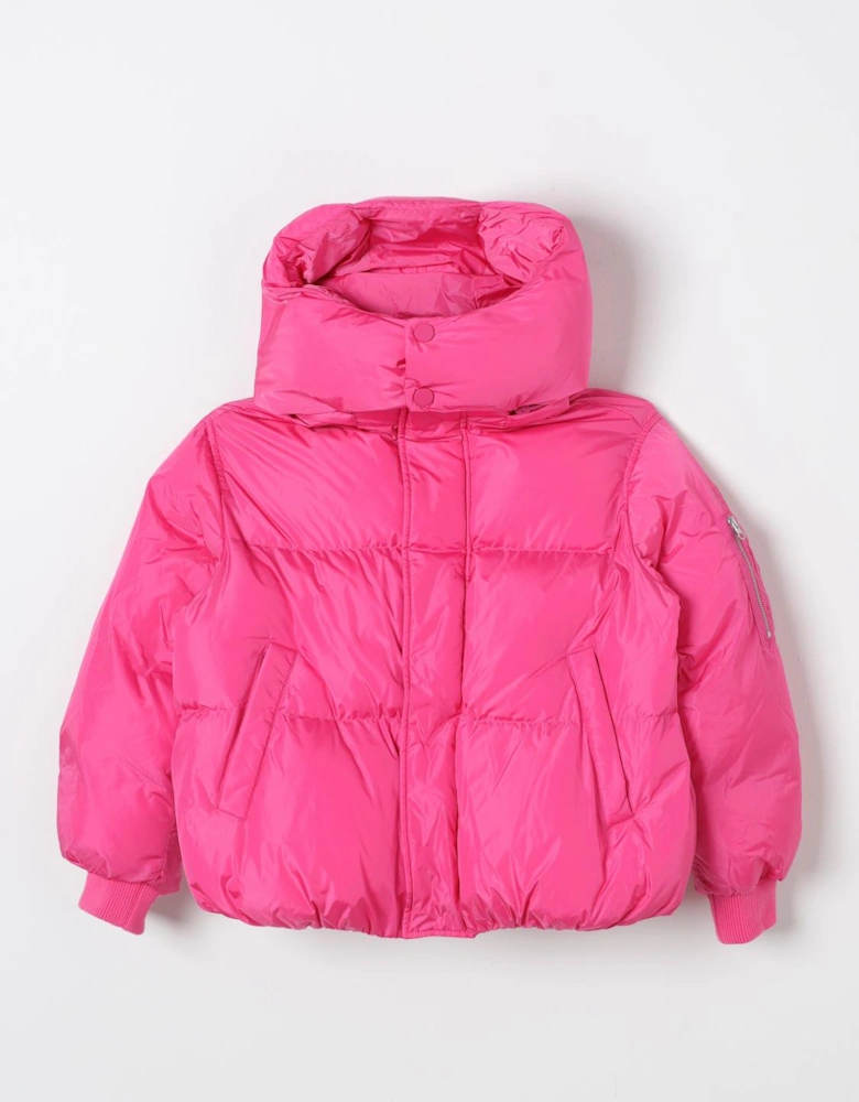 Puffer Jacket High Neck Long Sleeves