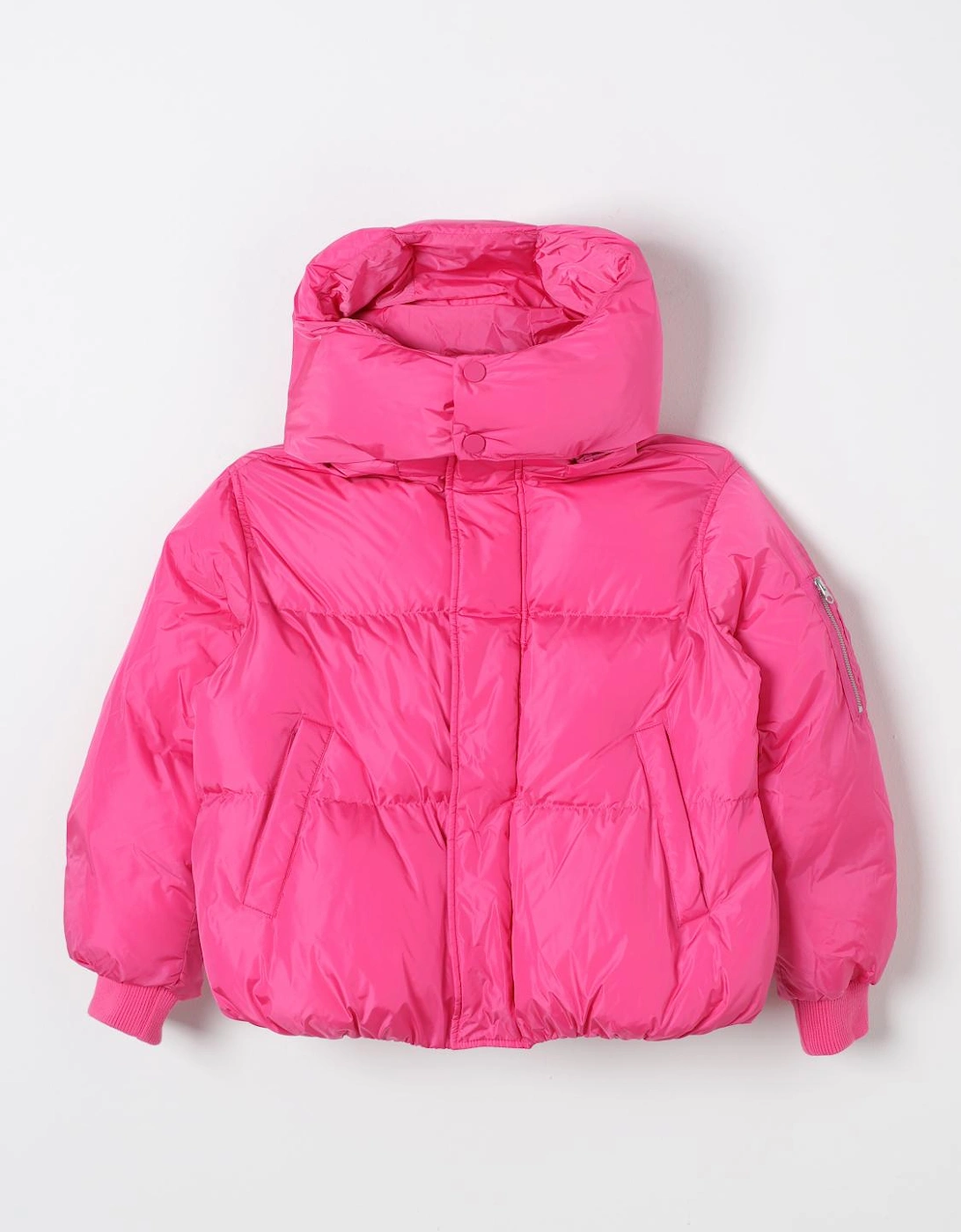 Puffer Jacket High Neck Long Sleeves