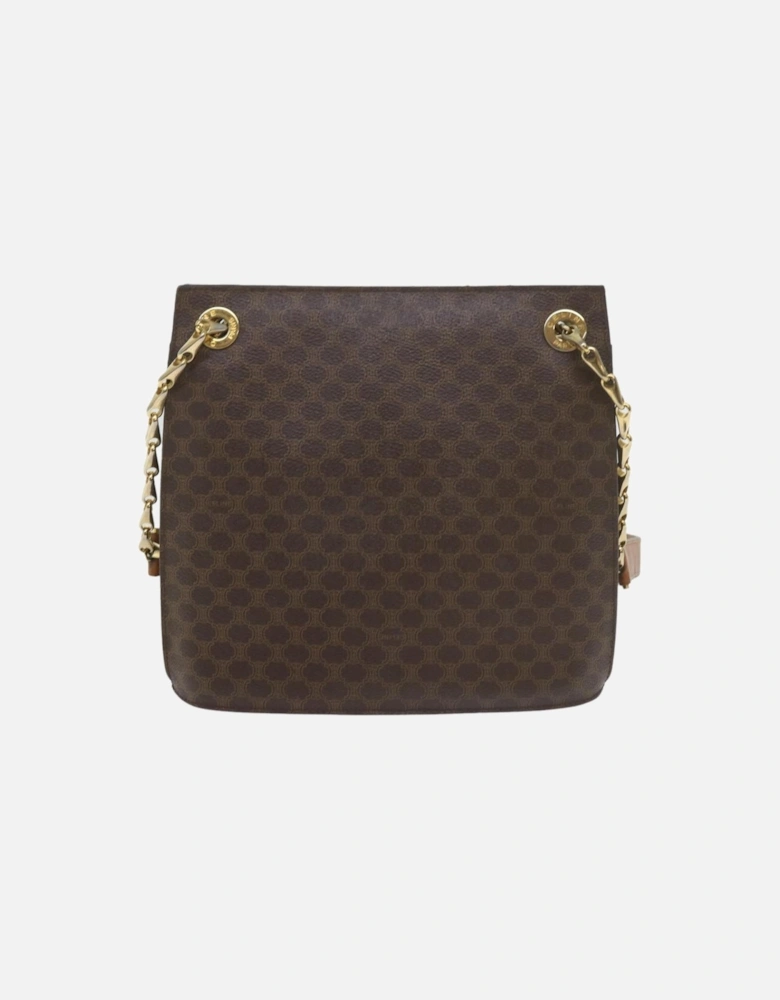 CELINE Cabas Shoulder Bag in Brown Monogram Canvas