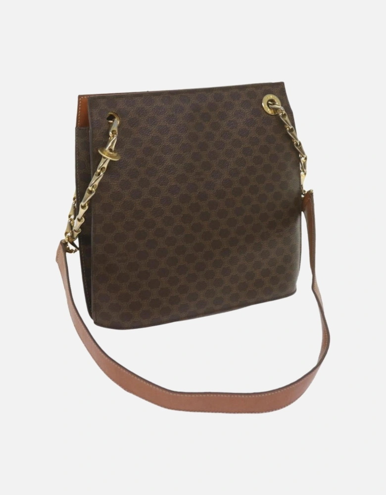 CELINE Cabas Shoulder Bag in Brown Monogram Canvas