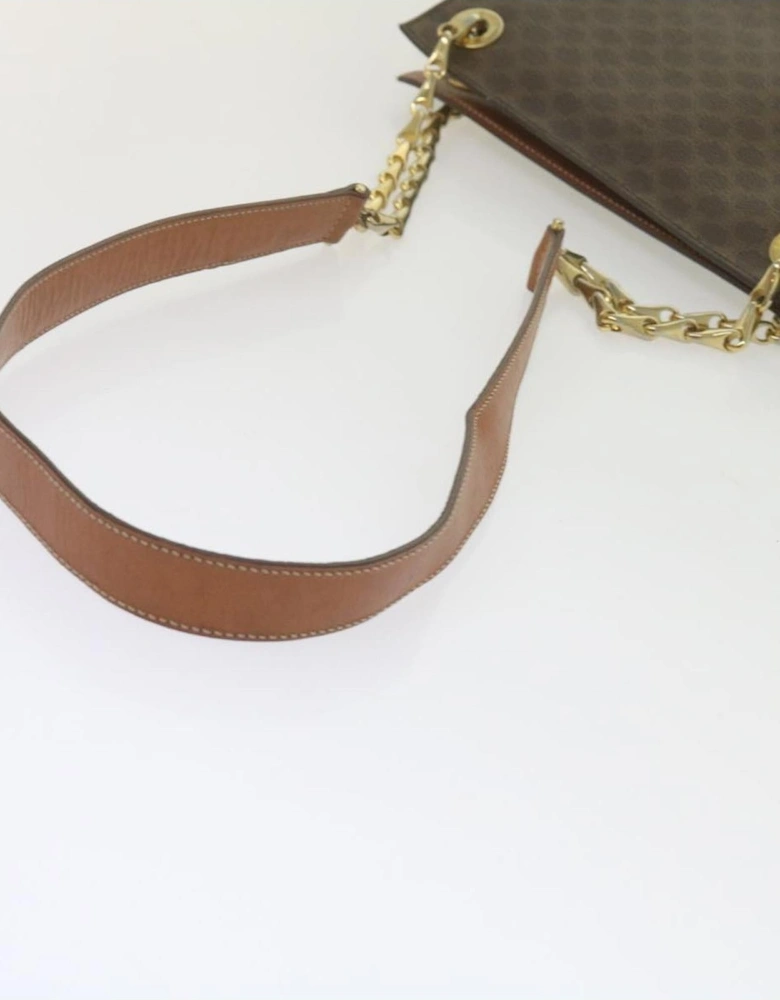 CELINE Cabas Shoulder Bag in Brown Monogram Canvas