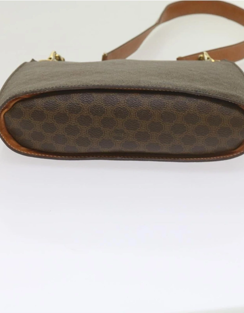 CELINE Cabas Shoulder Bag in Brown Monogram Canvas