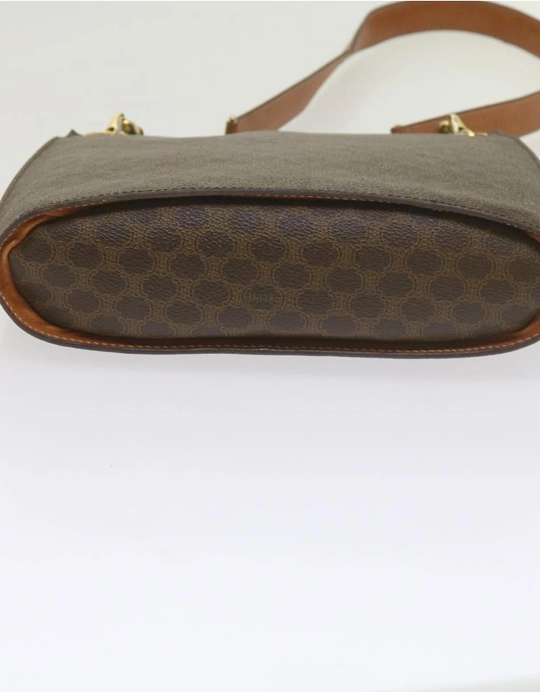 CELINE Cabas Shoulder Bag in Brown Monogram Canvas