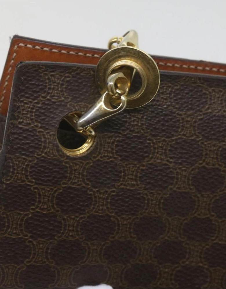 CELINE Cabas Shoulder Bag in Brown Monogram Canvas