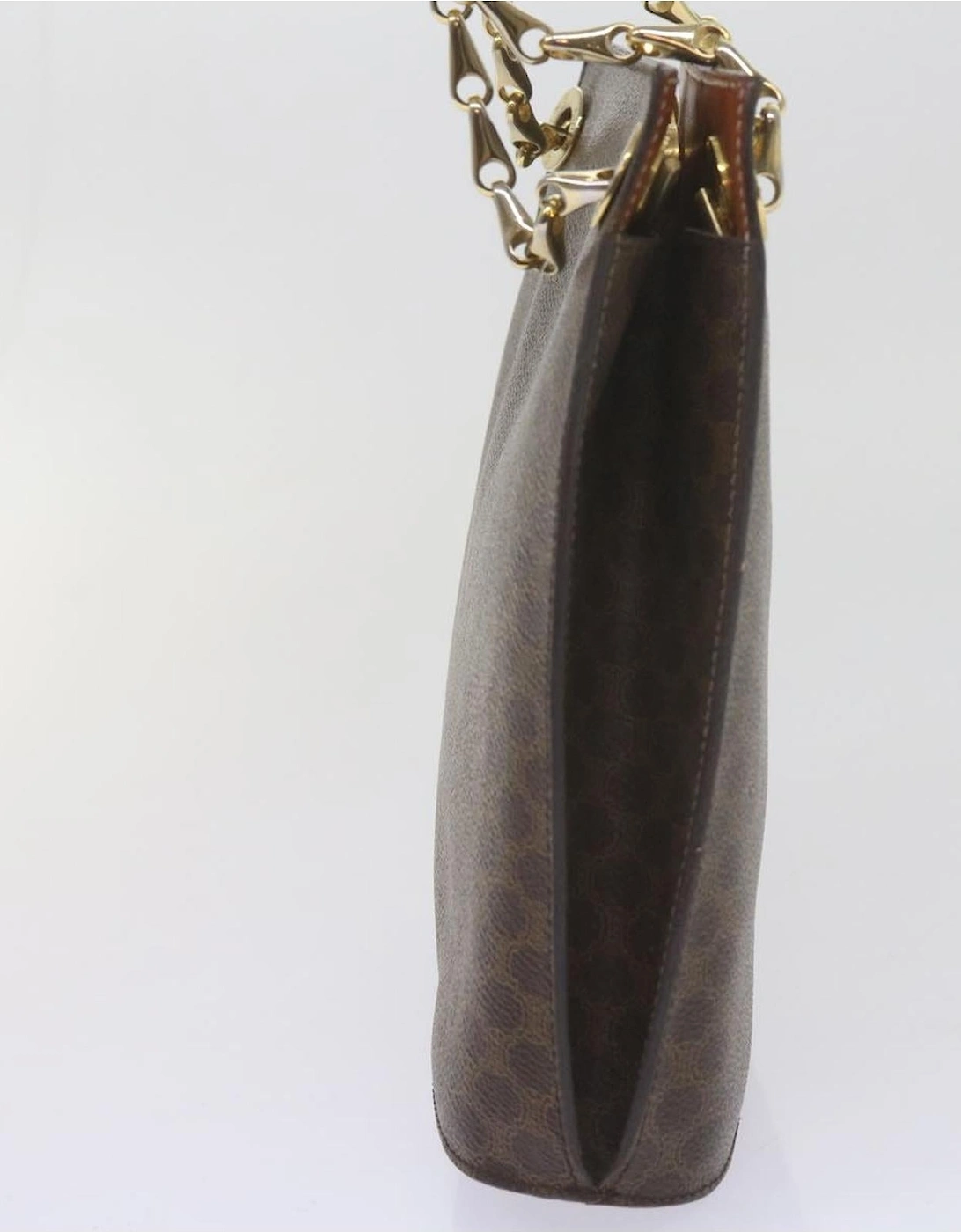 CELINE Cabas Shoulder Bag in Brown Monogram Canvas