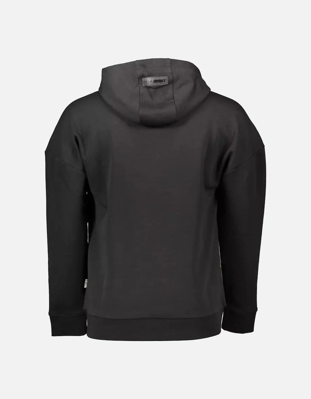 Plein Sport Mens Black & Gold Logo Hoodie