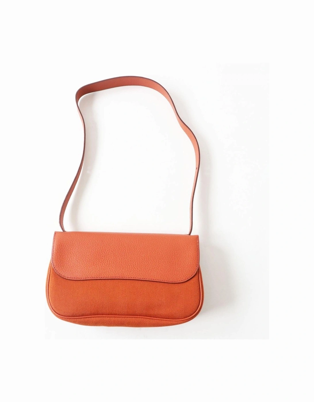 Vintage Vache Liege Chevron Leather Shoulder Bag