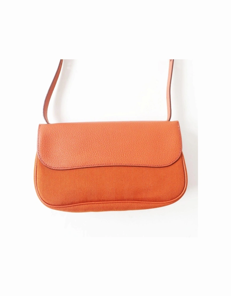Vintage Vache Liege Chevron Leather Shoulder Bag