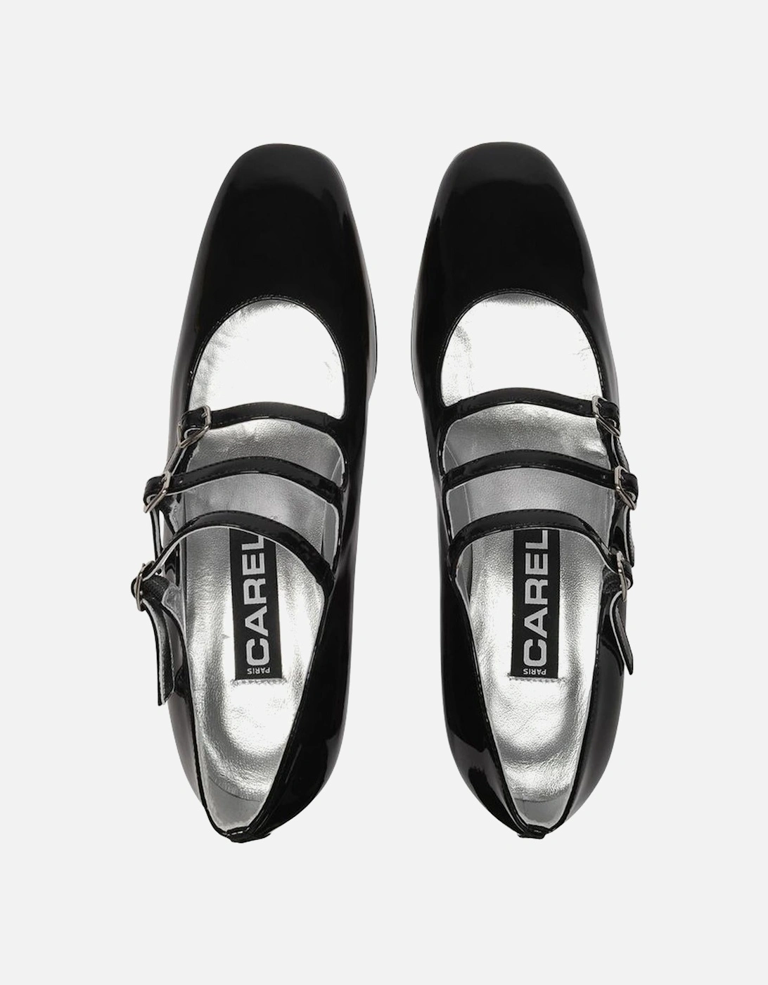 Triple Strap Patent Leather Heels