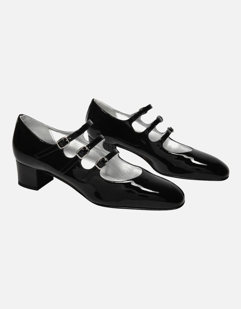 Triple Strap Patent Leather Heels