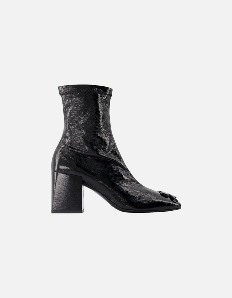 Patent Leather Ankle Boots