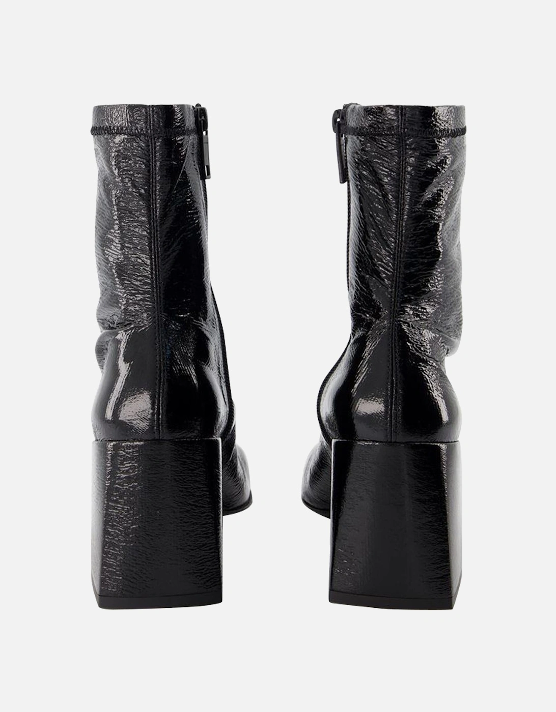 Patent Leather Ankle Boots