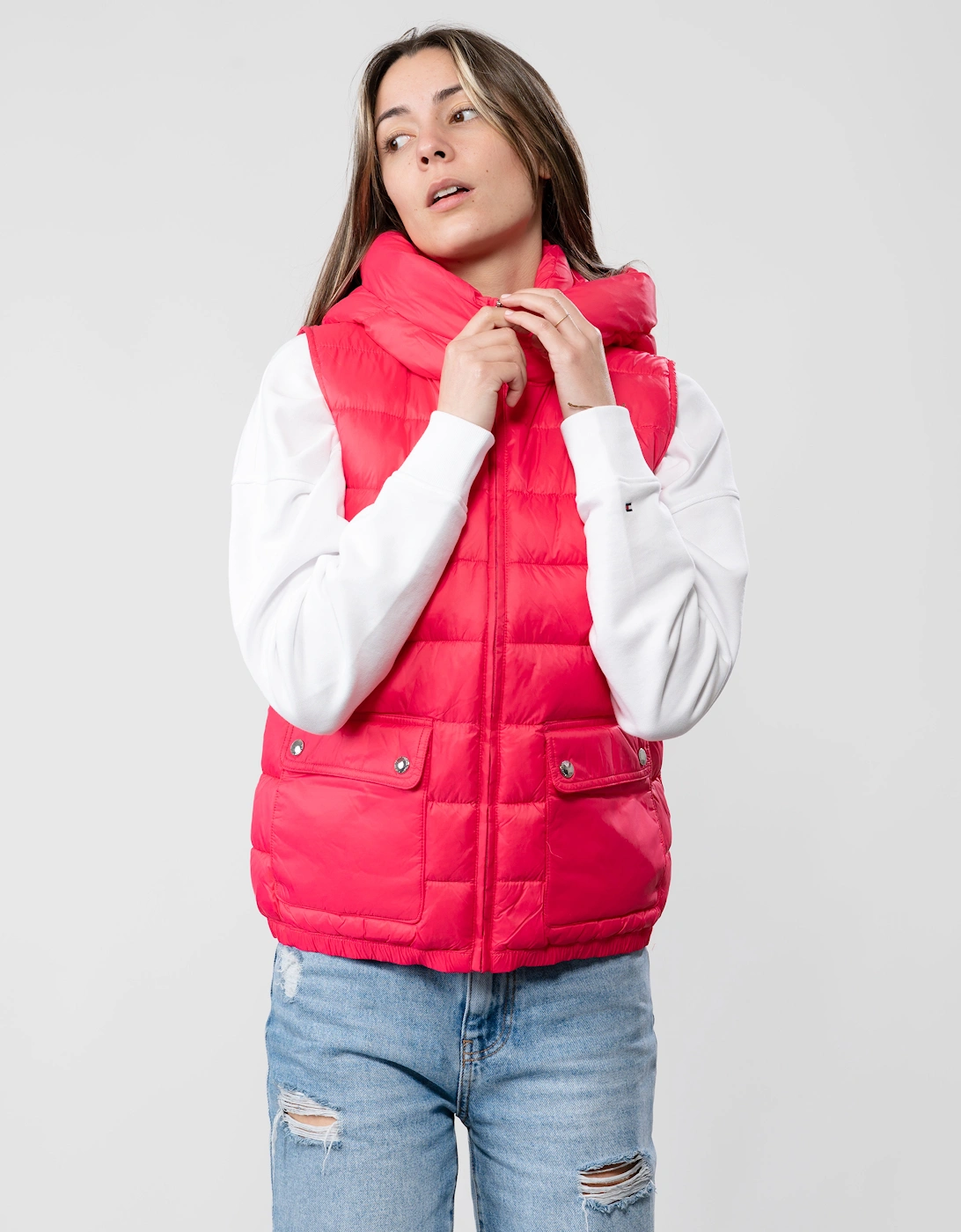 Lightweight Padded Womens Hooded Vest, 5 of 4