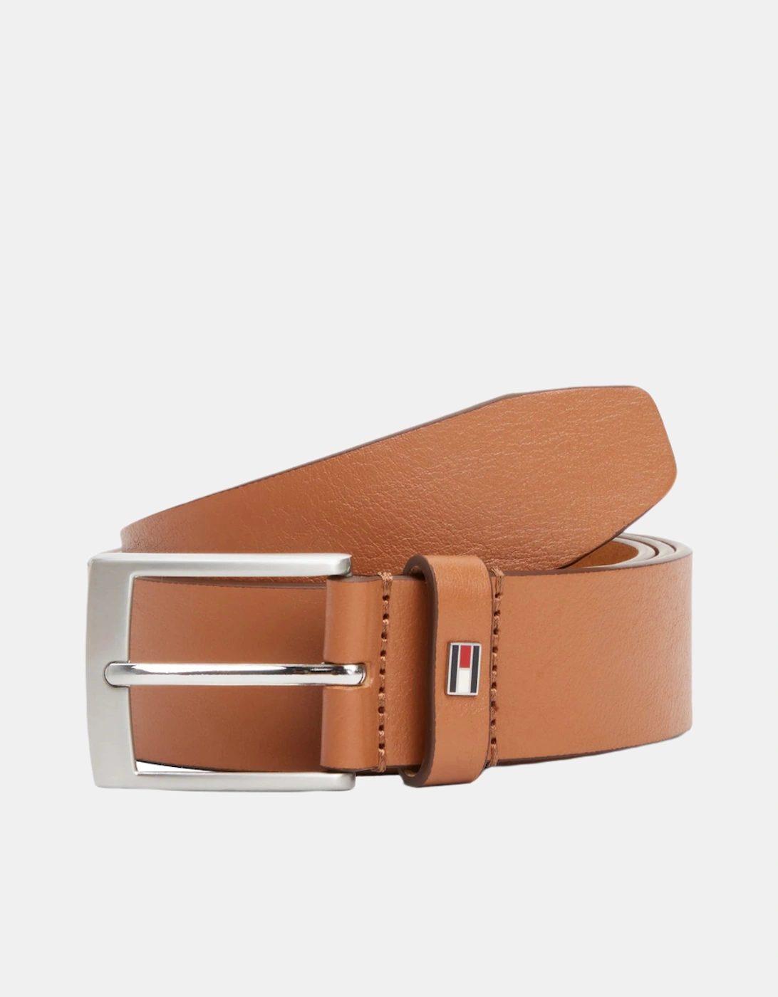 Adan Tonal Square Buckle Mens Leather Belt - Cognac, 4 of 3