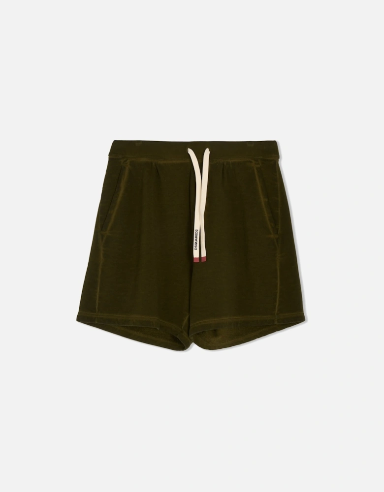 Long Arnold Drawstring Shorts Green