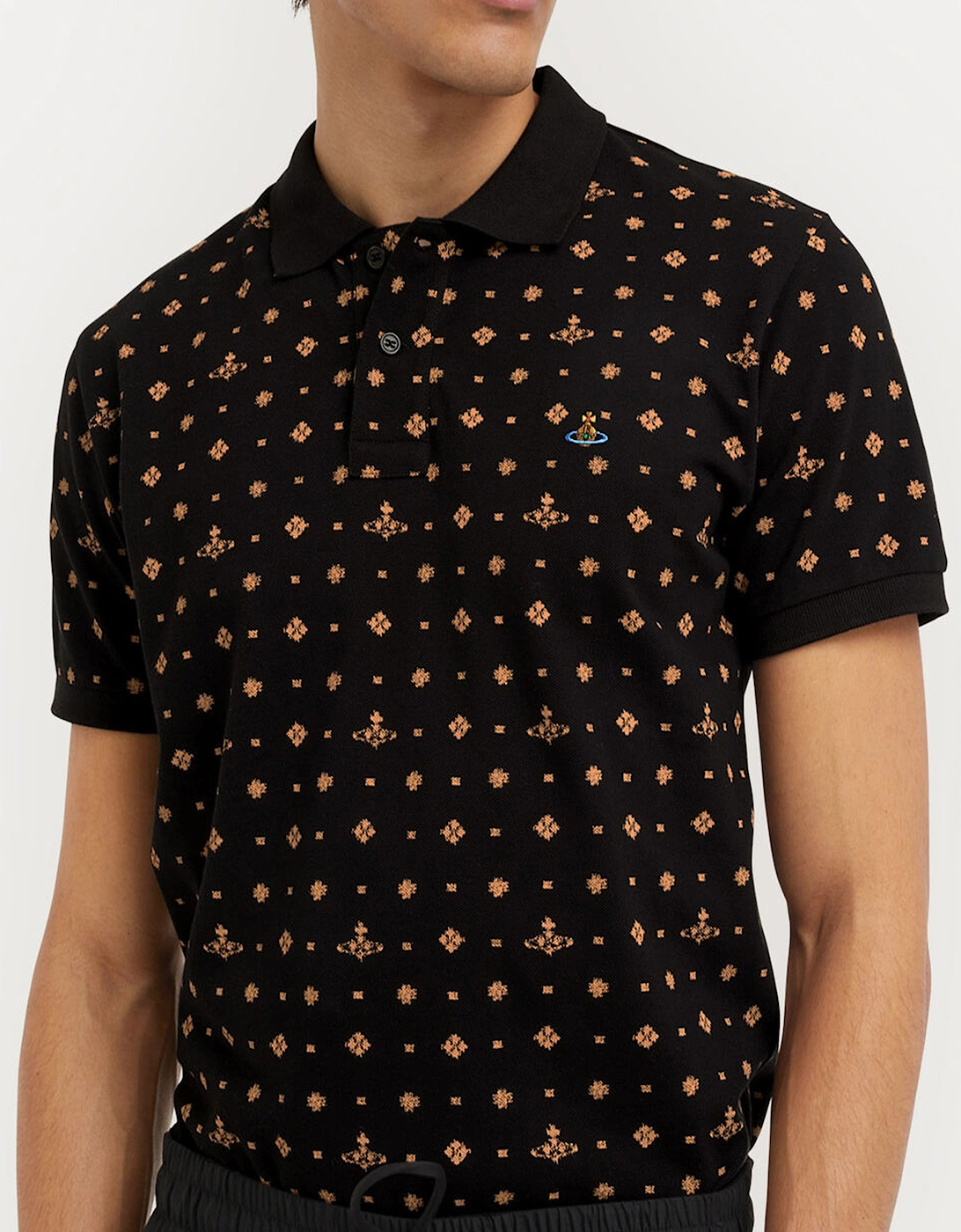 Jacquard Polo Black