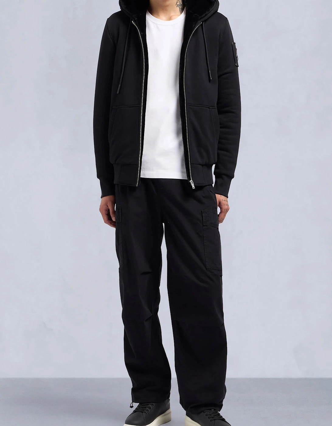Classic Bunny Hooded Top Black