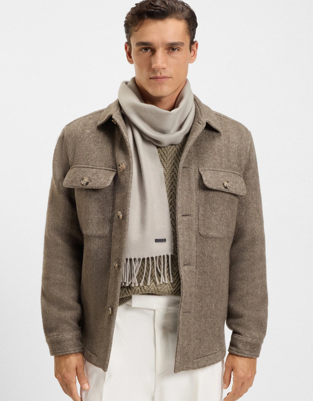 Naster 35 Scarf Light Brown