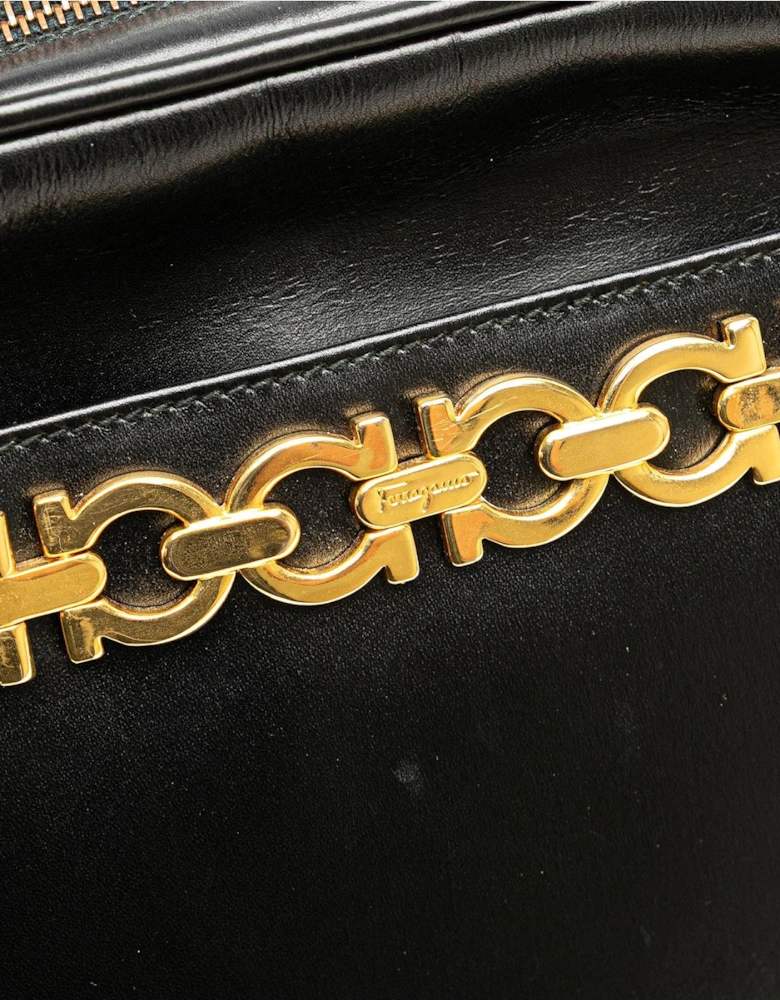Leather Crossbody Bag with Adjustable Strap and Exterior Slip Pocket