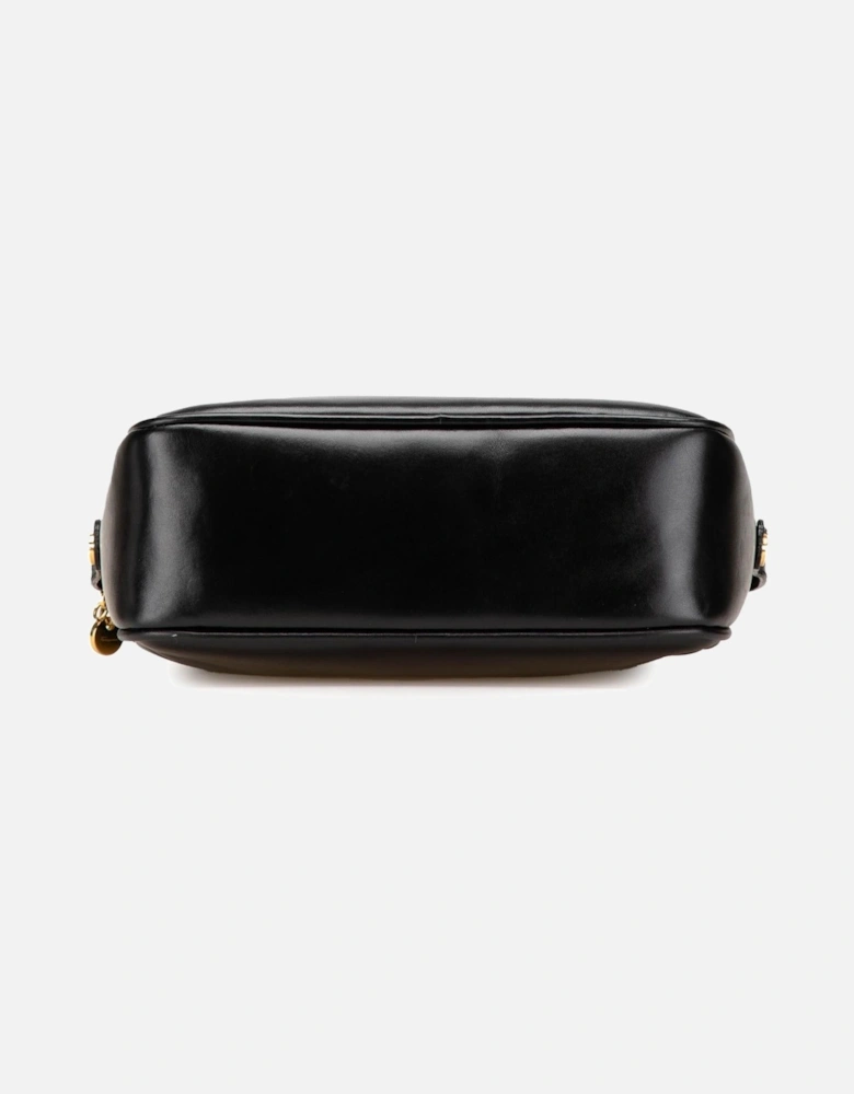 Leather Crossbody Bag with Adjustable Strap and Exterior Slip Pocket
