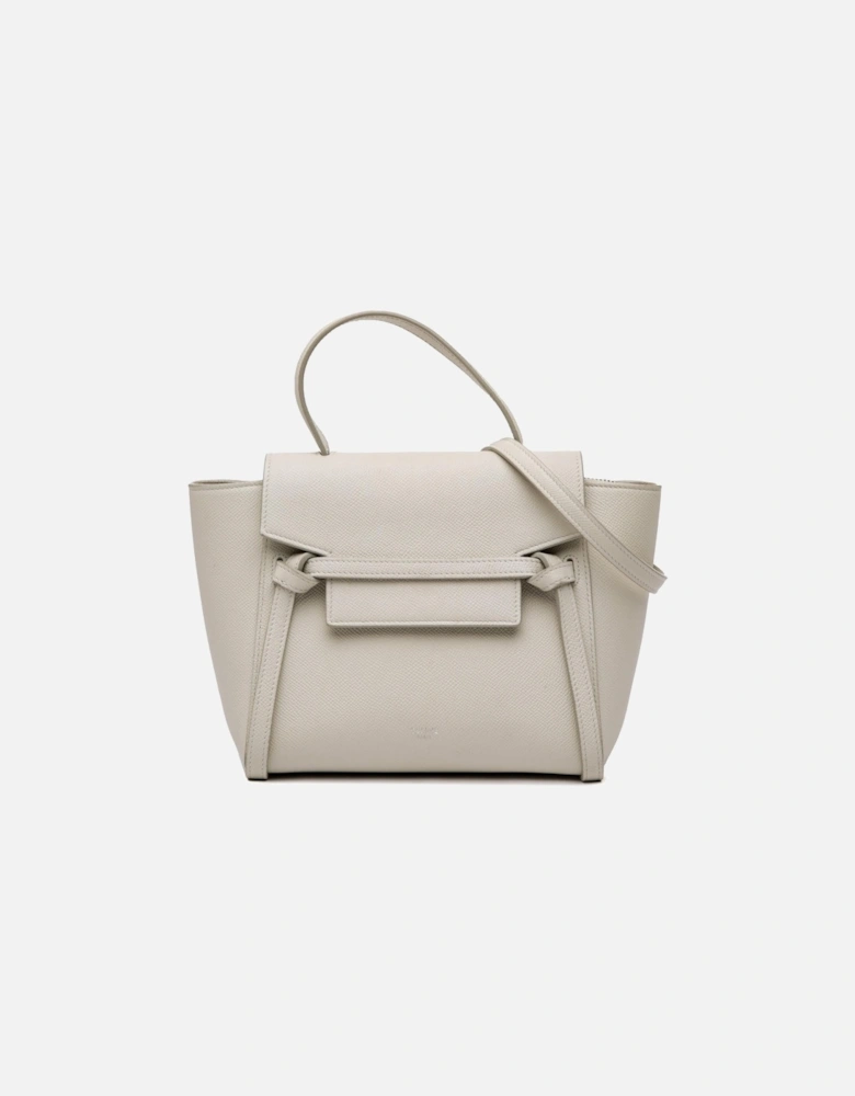 Nano Grained Calfskin Belt Bag with Detachable Strap and Magnetic Closure