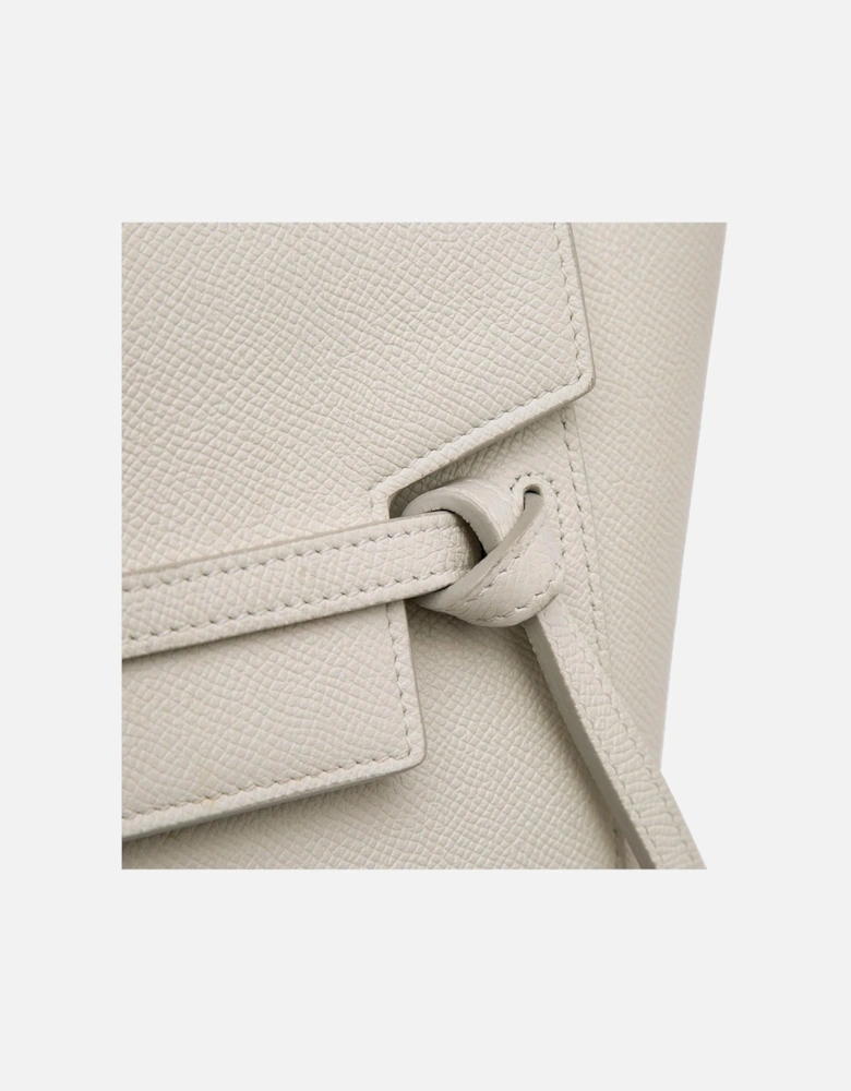 Nano Grained Calfskin Belt Bag with Detachable Strap and Magnetic Closure