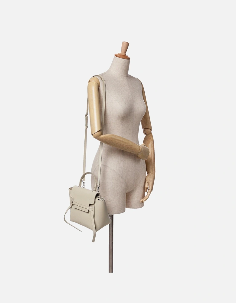 Nano Grained Calfskin Belt Bag with Detachable Strap and Magnetic Closure