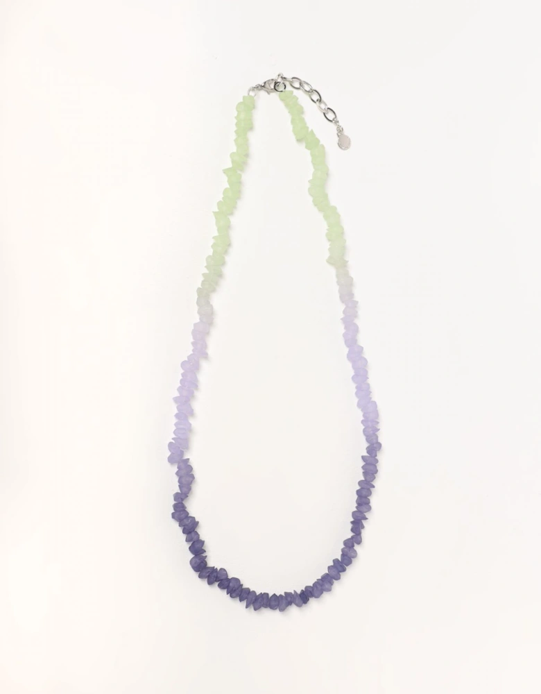 Ombre Glass Bead Necklace