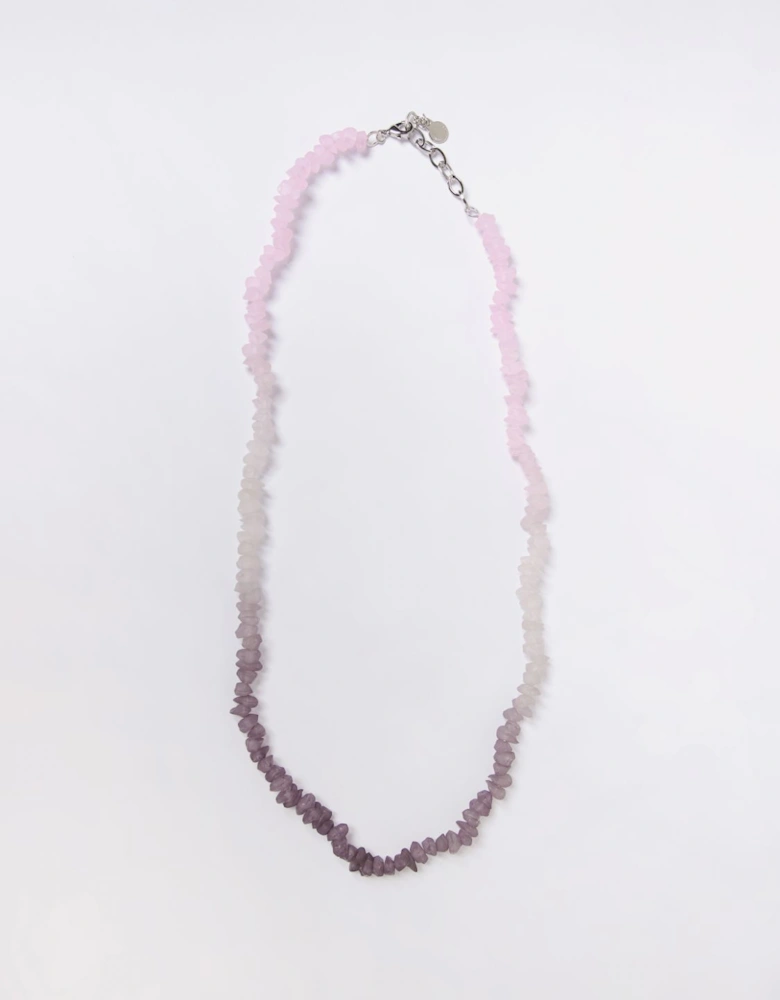 Ombre Glass Bead Necklace