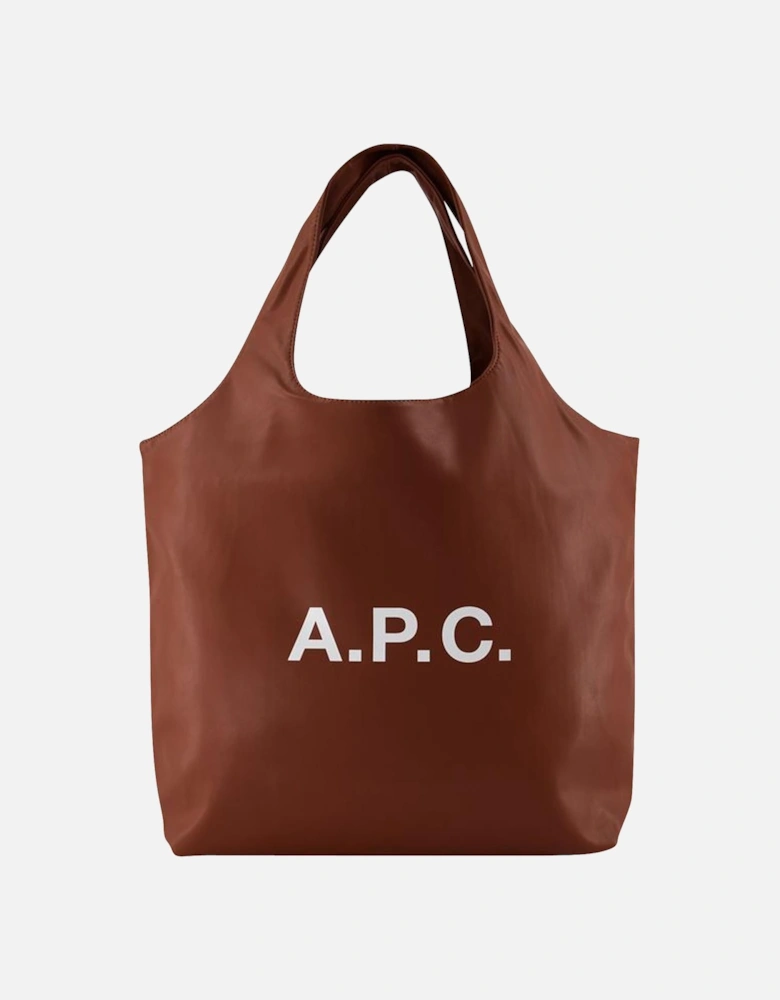 Oversized Synthetic Leather Tote Bag