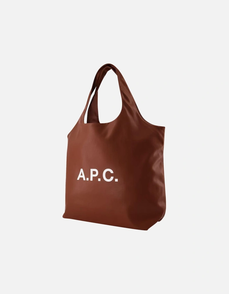 Oversized Synthetic Leather Tote Bag