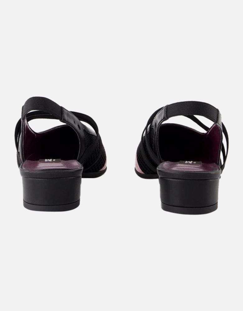 Slingback Pumps Low Heel Mesh