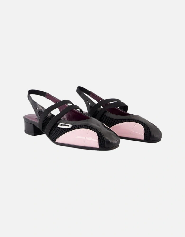 Slingback Pumps Low Heel Mesh