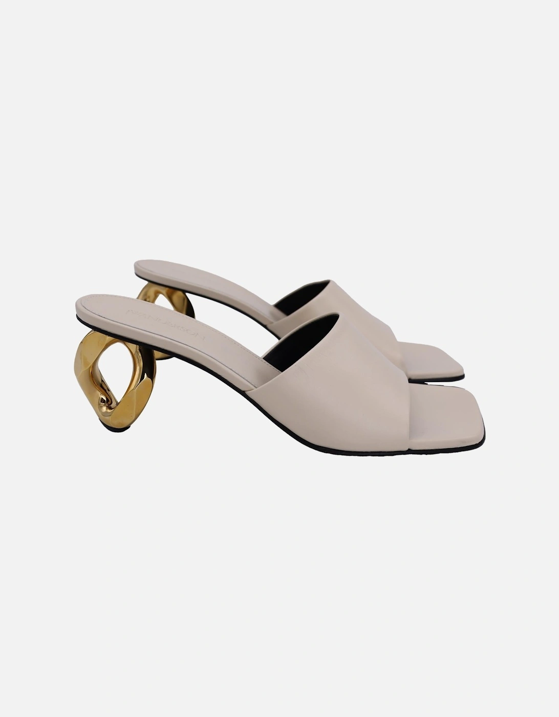 Chain Detail Mules Leather Heels, 11 of 10